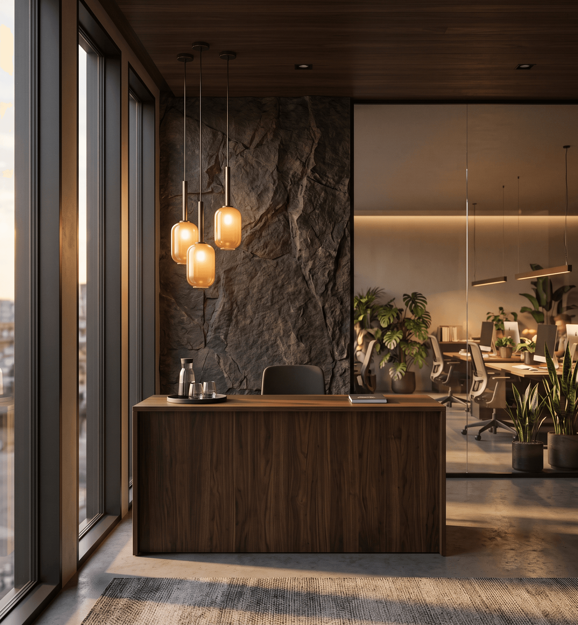 Solent's Çankaya, Ankara office reception and meeting area